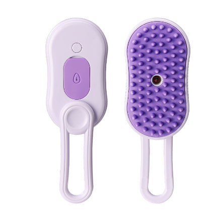 3 In 1 Steam Brush For Cats And Dogs For Massage, Grooming, Hair Removal.